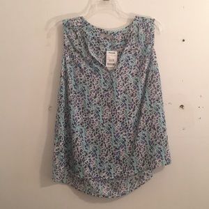Blue Colored Pattern Blouse